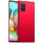 Smcase Samsung Galaxy A71 Kılıf Lüks Mat Silikon  Tam Kapatan Ekran Koruyucu thumbnail 7