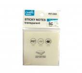 Maxx Sticky Notes Şeffaf Post-İt 76x76 - 50 Yaprak - Beyaz - 1