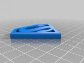 Klasik Superman Logosu Plastik Aparat - 5