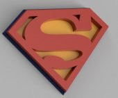 Klasik Superman Logosu Plastik Aparat - 1