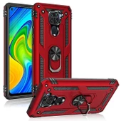 Smcase Xiaomi Redmi Note 9 Kılıf Vega Yüzüklü Tank Silikon - 3