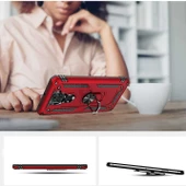 Smcase Xiaomi Redmi Note 9 Kılıf Vega Yüzüklü Tank Silikon - 8