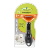 Uzun Tüylü Köpekler İçin Kolay Tarama Fırçası Temizlenebilir Çelik Tarak Tüy Toplayıcı Medium thumbnail 1