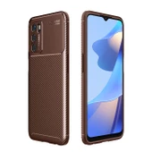 Smcase Oppo A16 Kılıf Kamera Korumalı Negro Karbon Silikon  Nano Ekran Koruyucu thumbnail 9