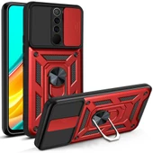 Smcase Xiaomi Redmi 9 Kılıf Kamera Korumalı Yüzüklü Tank Pars Silikon - 4