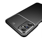 Smcase Samsung Galaxy M52 5G Kılıf Kamera Korumalı Negro Karbon Silikon  Nano Ekran Koruyucu - 2