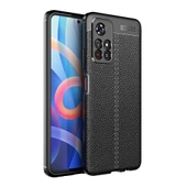 Smcase Xiaomi Poco M4 Pro 5G Kılıf Kamera Korumalı Deri Dokulu Silikon thumbnail 1