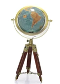 Tripod Standlı Dönen Dekoratif Dünya YerKüre Harita Hediyelik - 1