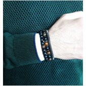 Kaplangözü & Hematit & Oniks Üçlü Kombin Erkek Doğal Taş Bileklik - 2