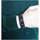 Kaplangözü & Hematit & Oniks Üçlü Kombin Erkek Doğal Taş Bileklik - 1