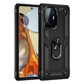 Smcase Xiaomi 11T Kılıf Vega Yüzüklü Tank Silikon thumbnail 7