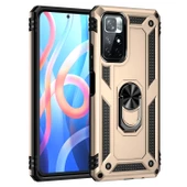 Smcase Xiaomi Poco M4 Pro 5G Kılıf Vega Yüzüklü Tank Silikon - 5