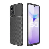 Smcase VİVO Y33S Kılıf Kamera Korumalı Negro Silikon  Nano Ekran Koruyucu - 1