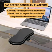 Coofbe Masa Koltuk İçin Kol Dayama Pedi Ayarlanabilir Dönebilen Bilgisayar Kol Dayanağı Kol Dayama Pedi - 7