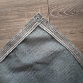 95 GÖLGELİK FİLE 6x12 METRE ÇİT FİLESİ GÖLGE KORUMA GRİ 95LİK BAHÇE ÇİTİ HALKALI KUŞAKLI JÜT GÖLGELİK - 3