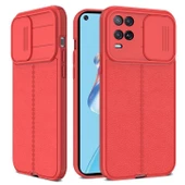 Smcase Oppo A54 4G Kılıf Lensi Kamera Korumalı Deri Dokulu Silikon - 2