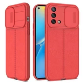 Smcase Oppo A74 4G Kılıf Lensi Kamera Korumalı Deri Dokulu Silikon - 2