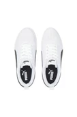 Puma Rickie Jr 384311 03 Unisex Sneaker Ayakkabı Beyaz-Siyah 36-39 thumbnail 5