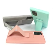 Smcase iPhone 11 Pro Max Kılıf Mıknatıslı El Standlı Silikon - 12