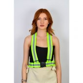 Hun Eyewear Reflektörlü Yelek,Yüksek Görünmlü Motosiklet,Ayarlanabilir Şerit Motor Ikaz Yeleği Taşıma Çantası - 2