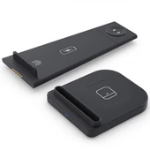 Coofbe 15W Kablosuz Şarj Cihazı Apple iWatch Şarj Standı Huawei Xiaomi Samsung İphone Şarj - 4