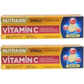 Nutraxin Vitamin C D Ve Çinko Üçlü Etki 15 Efervesan Tablet 2 ADET - 1