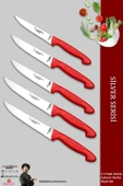 Lazbisa Silver Serisi Mutfak Bıçak Seti Et Ekmek Sebze Meyve Bıçağı 5 Li Set Günlük Kullanım ( Mtf-015 ) - 1