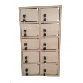 Emanet Dolabı Ahşap 10 Kapaklı - 2