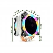 Snowman T6 CPU Soğutucu Fan Rainbow - 3