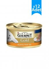 Gourmet Gold Kıyılmış Hindili Kedi Konservesi 85 Gr x 12 Adet - 1