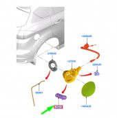 Ford Focus Yakıt Depo Kapağı Kilit Sivici 2011-2018 (52044-9) - 5