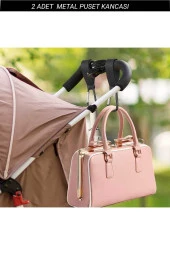 RevuBaby Puset Kancası Bebek Arabası Askı Aparatı 2 Adet Metal - 2