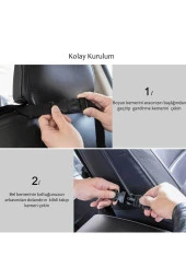 Araba Koltuk Arkası Eşya Düzenleyici Organizer Koltuk Arkası Koruyucu Tablet Cepli 2adet - 2