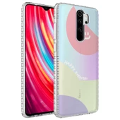 Smcase Xiaomi Redmi Note 8 Pro Kılıf Desenli Elegans Serisi Silikon - 8