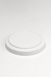 Dik Kenarlı (Step) Tabak 24 cm | Seramik Bisküvi (Ham Ürün) - 3