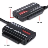USB 3.0 - 2.0 to SATA/IDE harici harddsik kablosu 2.5" ve 3.5" - 2