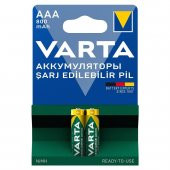 Varta 56703 Power 800mAh AAA Şarj Edilebilir İnce Kalem Pil 2Li Paket - 1