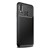 Smcase Samsung Galaxy A20 Kılıf Negro Karbon Silikon   Nano Ekran Koruyucu - 1