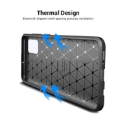 Smcase Samsung Galaxy A51 Kılıf Negro Mat Silikon  Tam Kapatan Ekran Koruyucu thumbnail 6