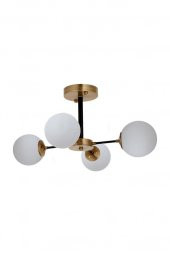 Eray Aydınlatma Topaç 4 lü Opal Camlı Eskitme Avize thumbnail 2