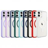 Apple iPhone 11 Kılıf Wireless Şarj Özellikli Zore Krom Magsafe Silikon Kapak - 2