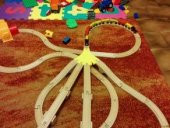 Oyuncak Ahşap Tren Track / Spielzeug Holzeisenbahn Schienen / Weiche Faecher 5Fach / Brio Thomas Ikea Ebay Kompatibel Plastik Aparat - 5