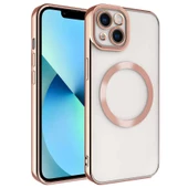 Smcase iPhone 13 Kılıf Kamera Korumalı Manyetik Wiriless Destekli Lazer Setro Silikon - 2