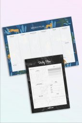 2li Masaüstü Planlayıcı Set Mermer&Tropical - 1