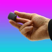 Petra Düğme Kulp Mobilya Mutfak Dolap Dolabı Çekmece Kulpu Kulbu Kulpları Plastik Siyah Tek Vidalı thumbnail 2