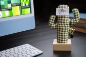 Kayigo Woody Krem Üçlü Ofis  Seti - Pötikareli Cactus - 5