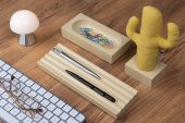 Kayigo Woody Krem Üçlü Ofis  Seti - Sarı Cactus - 2