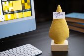 Kayigo Woody Krem Üçlü Ofis  Seti - Sarı Ladin - 2