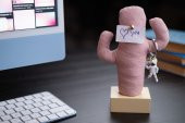 Kayigo Woody Krem Üçlü Ofis  Seti - Pembe Cactus thumbnail 1