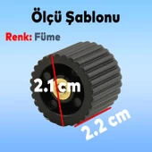 Petra Düğme Dolap Dolabı Çekmece Kulpu Kulpları Kulbu Plastik Füme Tek Vidalı Kulp Mobilya Mutfak thumbnail 5